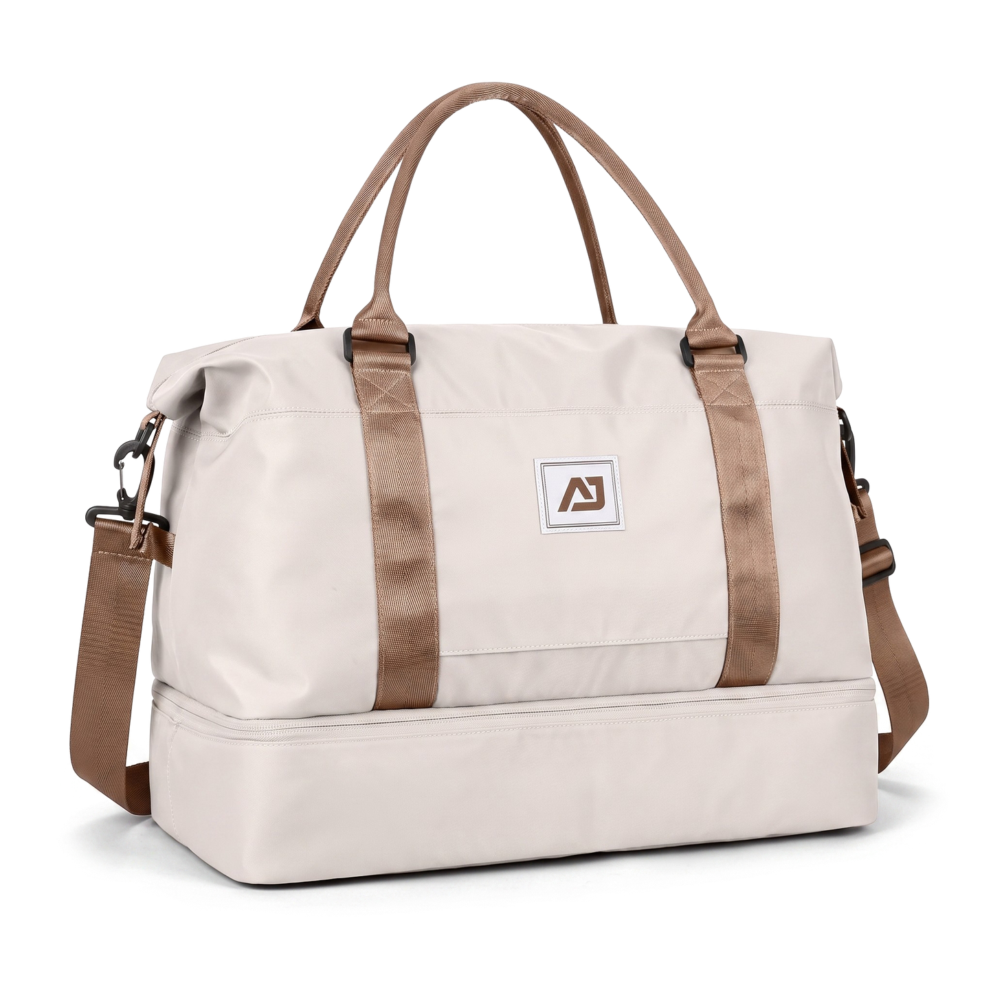 COLEY WEEKENDER - WHITE/BROWN