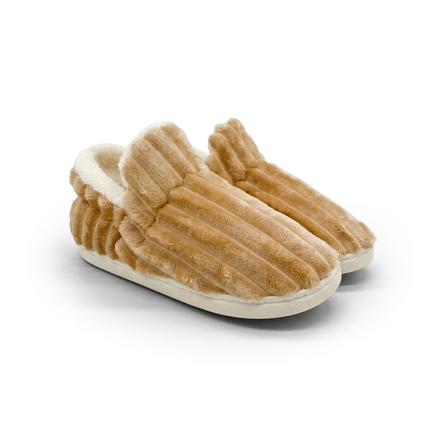 Corduroy Slippers - Beige