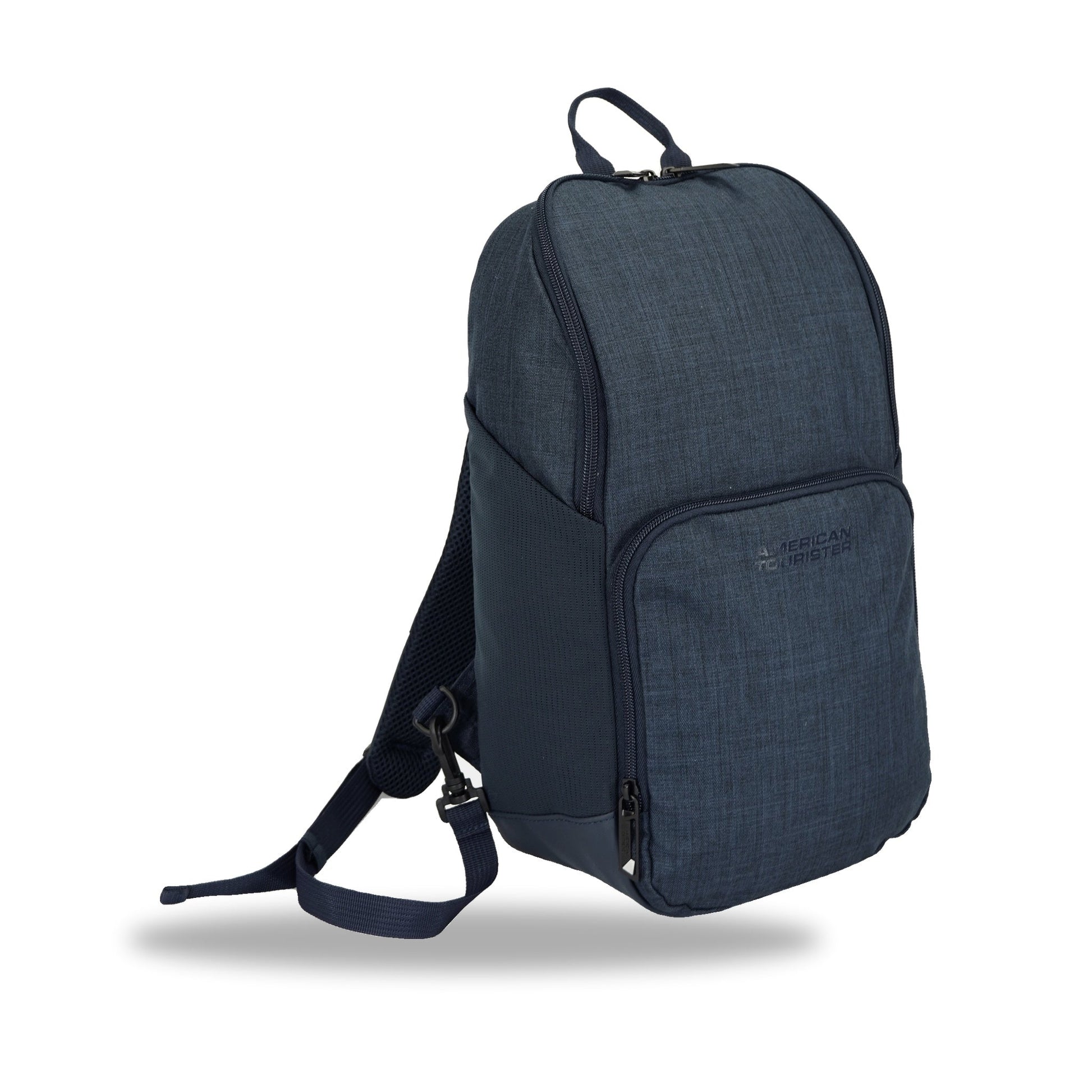American Tourister x Atley James Sling Bag navy - three-quarter view