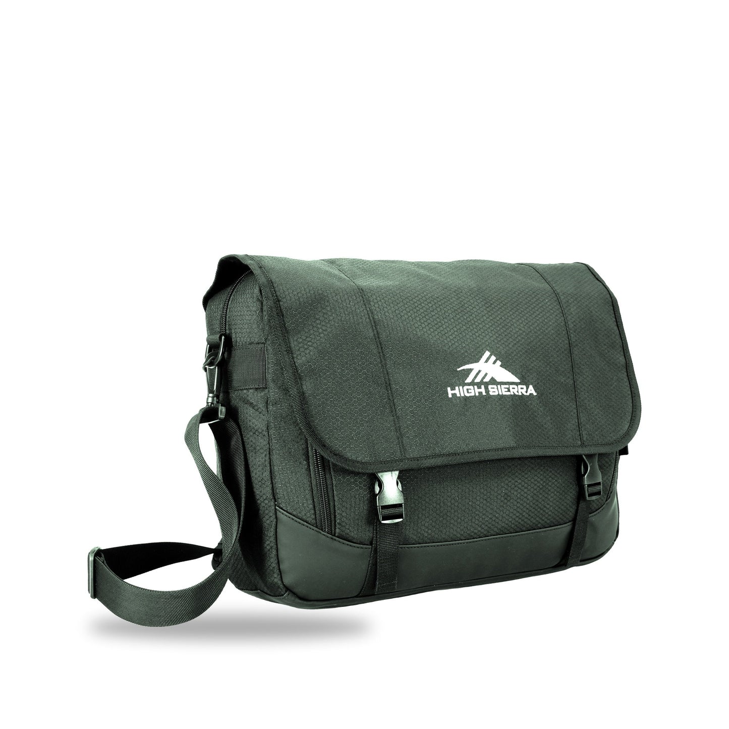 High Sierra x Atley James Laptop Messenger Bag green - three-quarter view