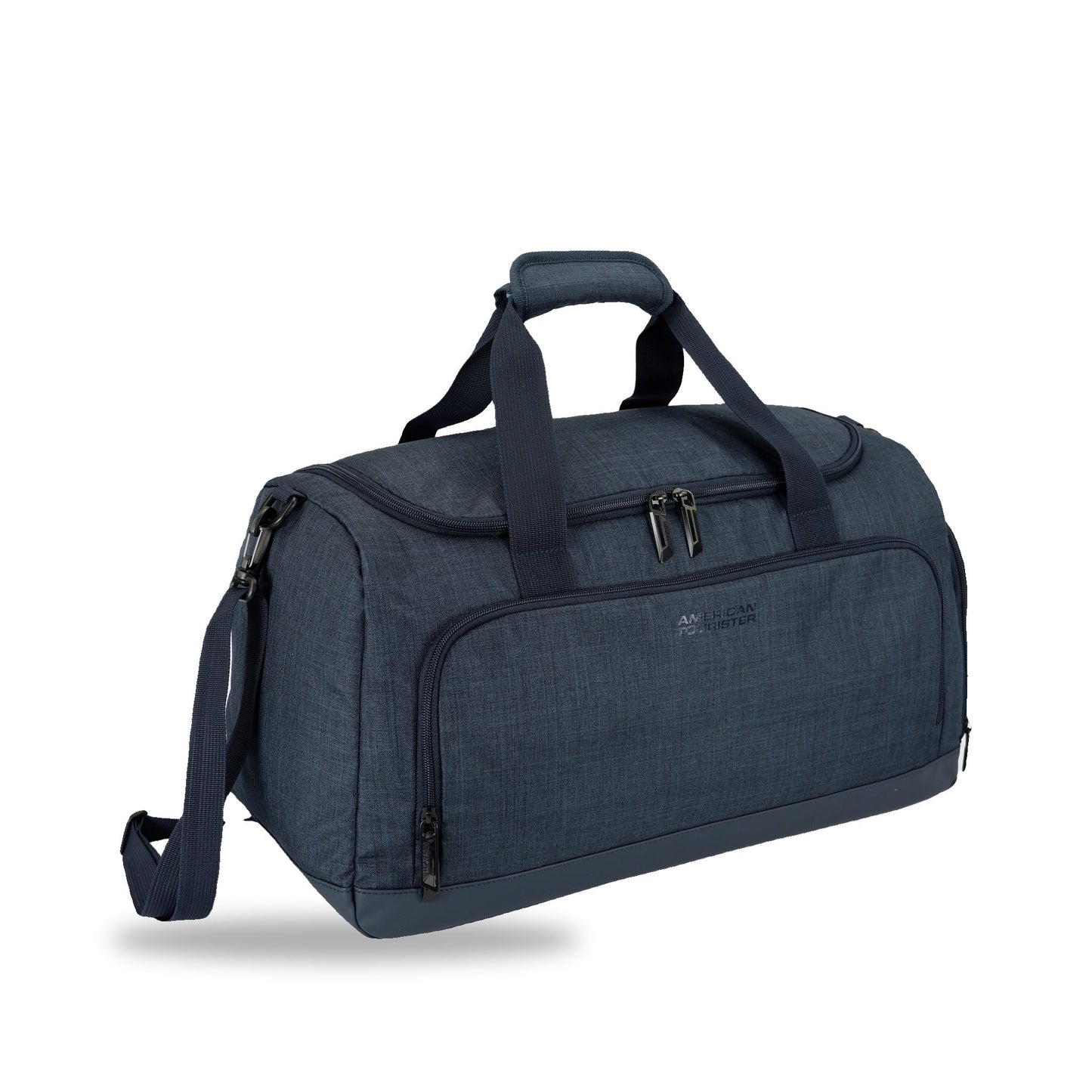 American Tourister x Atley James Duffel navy - three-quarter view