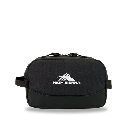 High Sierra x Atley James Honeycomb Toiletry Bag black - front view