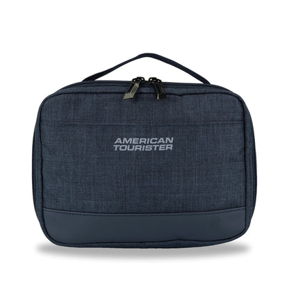American Tourister x Atley James Tech Pouch navy - front view