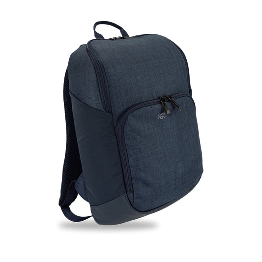 American Tourister x Atley James Slim Backpack navy - three-quarter view