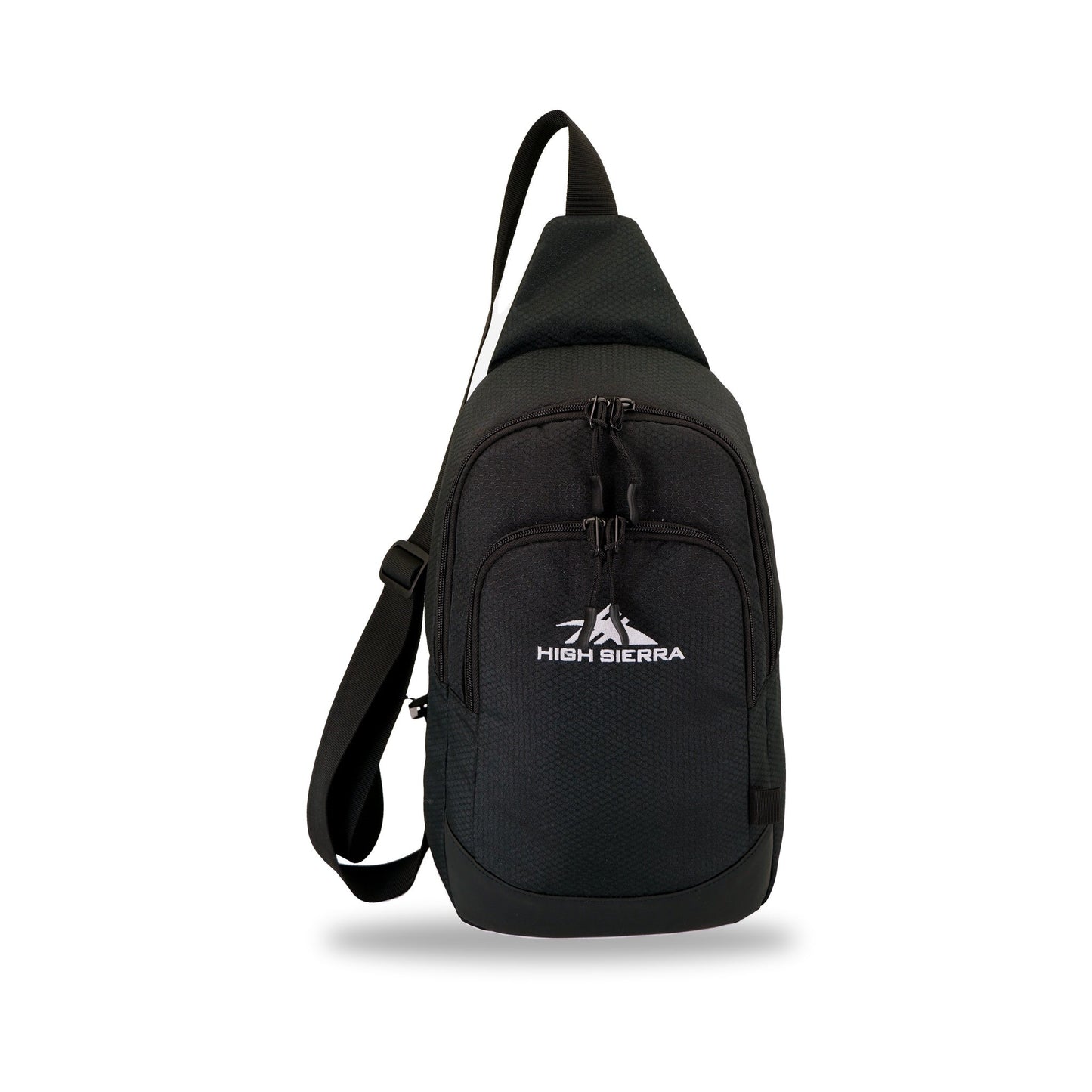 High Sierra x Atley James Honeycomb Sling Bag black - front view