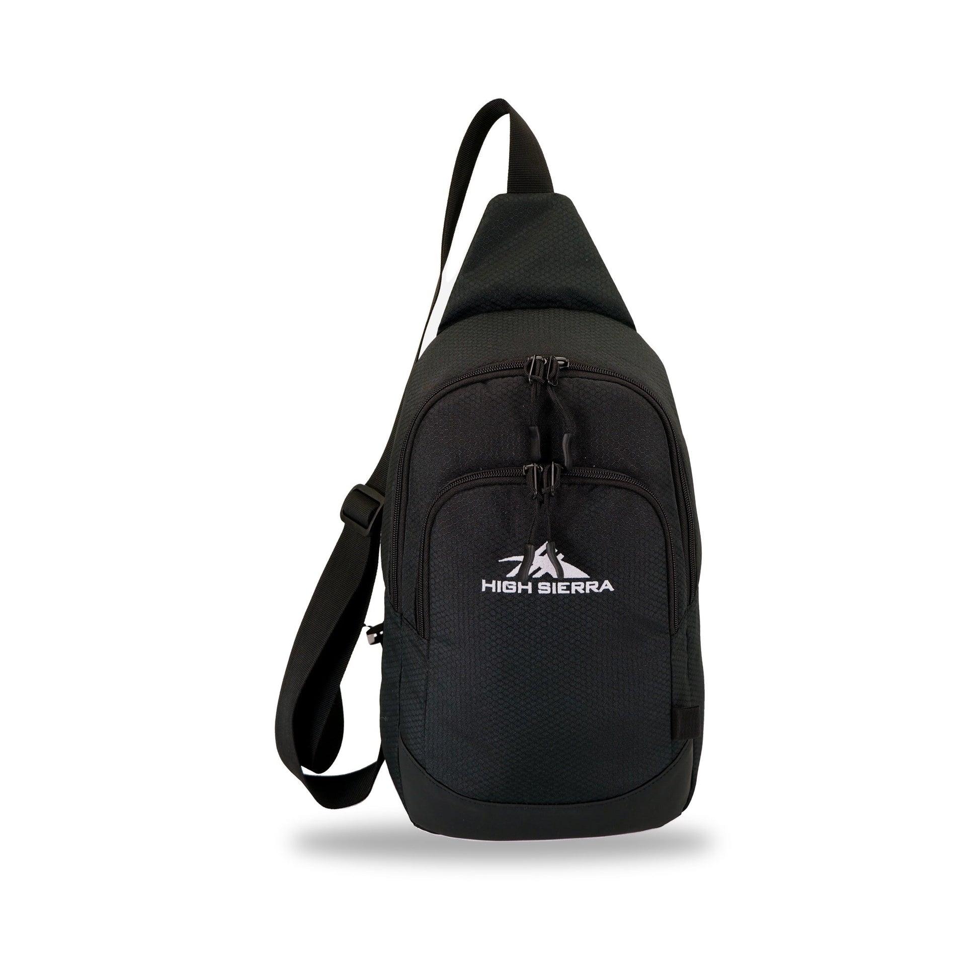 High Sierra x Atley James Honeycomb Sling Bag black - front view