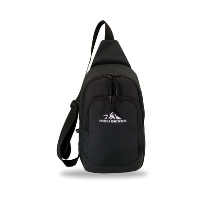 High Sierra x Atley James Honeycomb Sling Bag black - front view