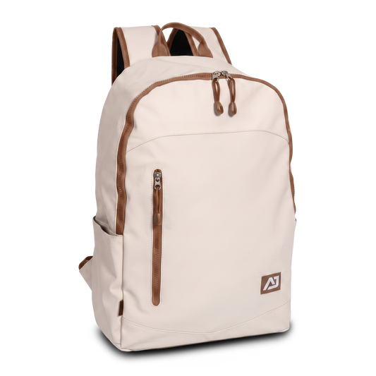 COLEY BACKPACK - WHITE/BROWN