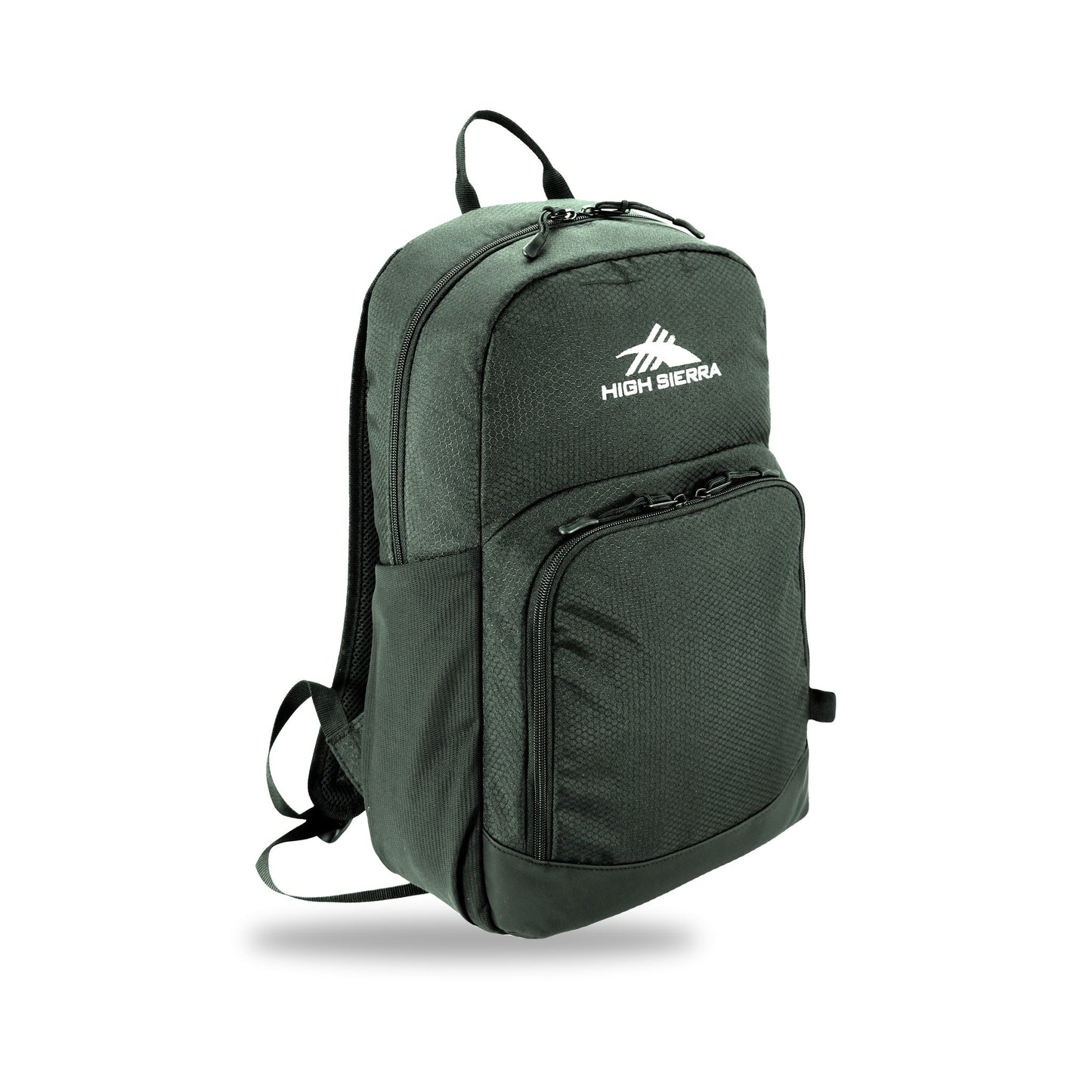High Sierra x Atley James Honeycomb Backpack green - three-quarter view