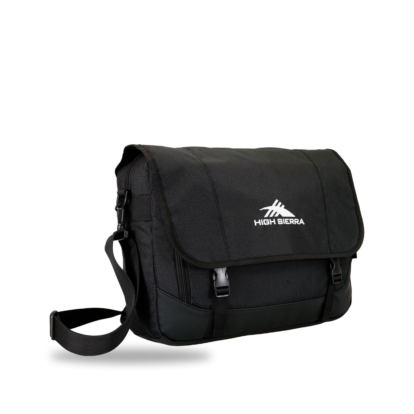 High Sierra x Atley James Laptop Messenger Bag black - three-quarter view