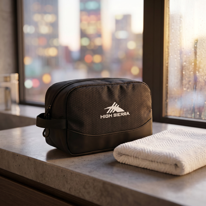 High Sierra x Atley James Honeycomb Toiletry Bag black - lifestyle