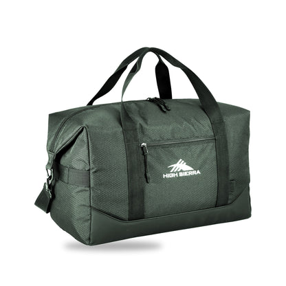 High Sierra x Atley James Honeycomb Duffel green - three-quarter view