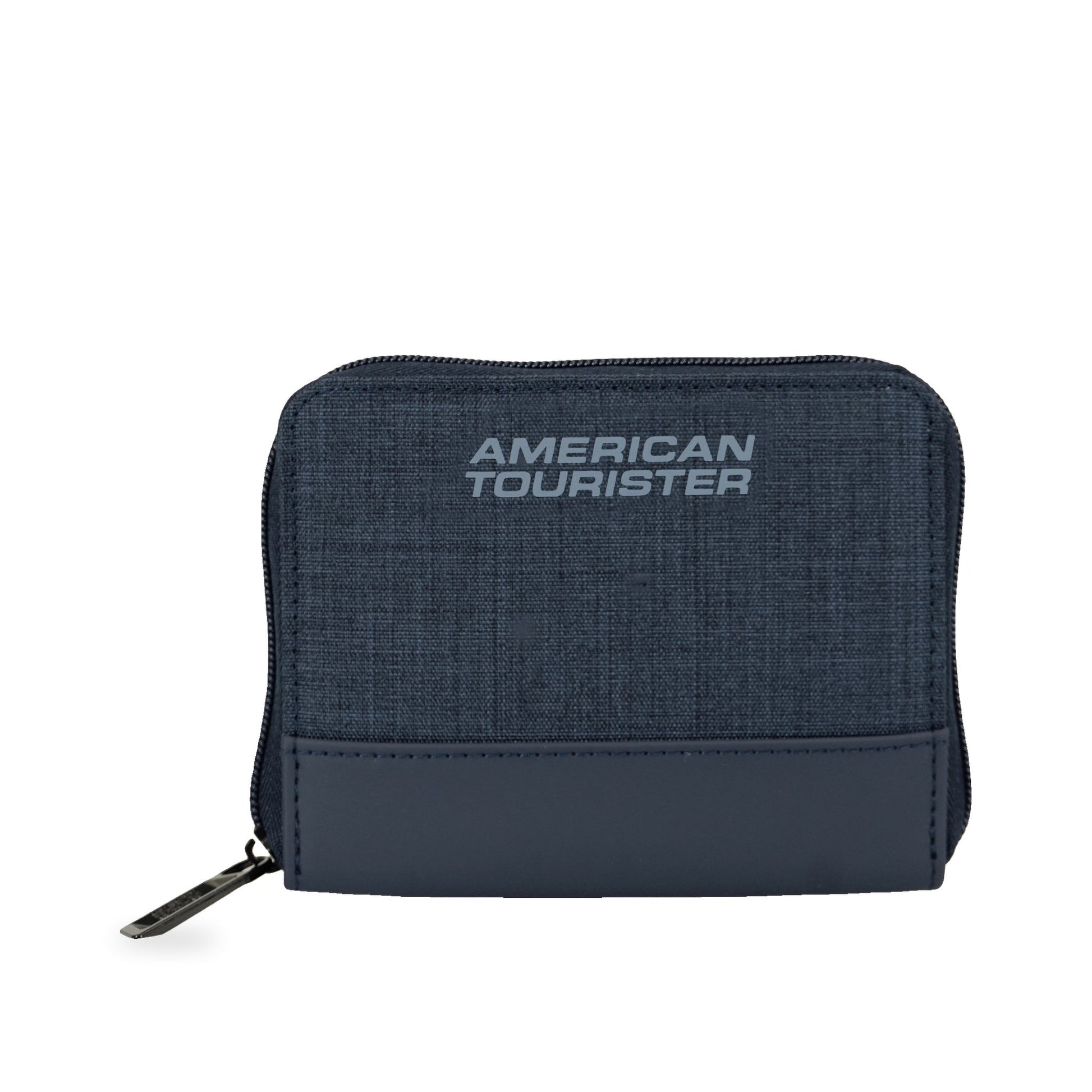 American Tourister x Atley James Passport Wallet navy - front view