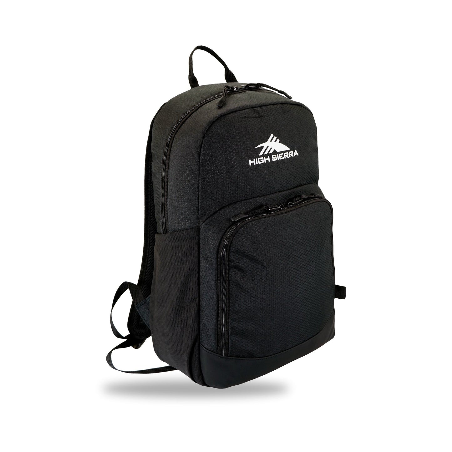 High Sierra x Atley James Honeycomb Backpack black - three-quarter view