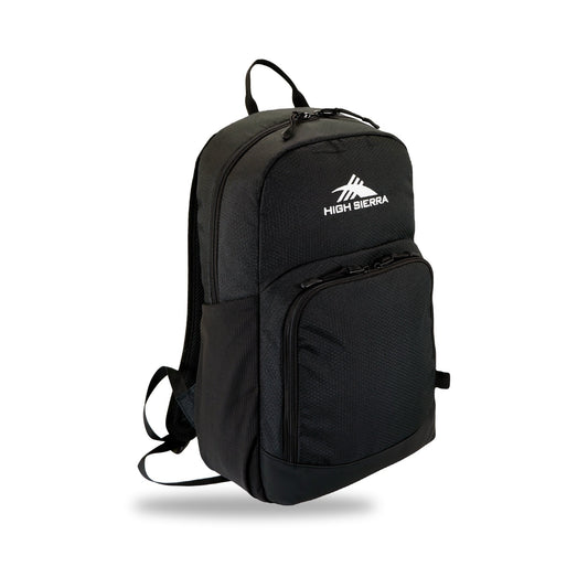 High Sierra x Atley James Honeycomb Backpack black - three-quarter view