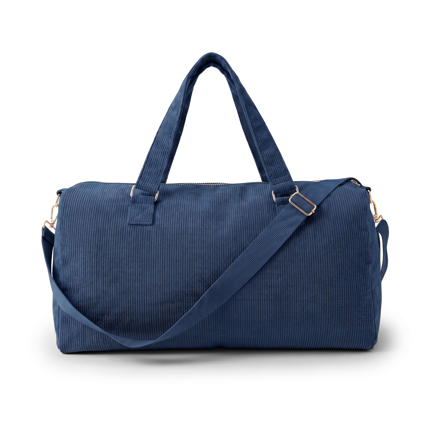 Corduroy Duffel Bag - Dark Blue