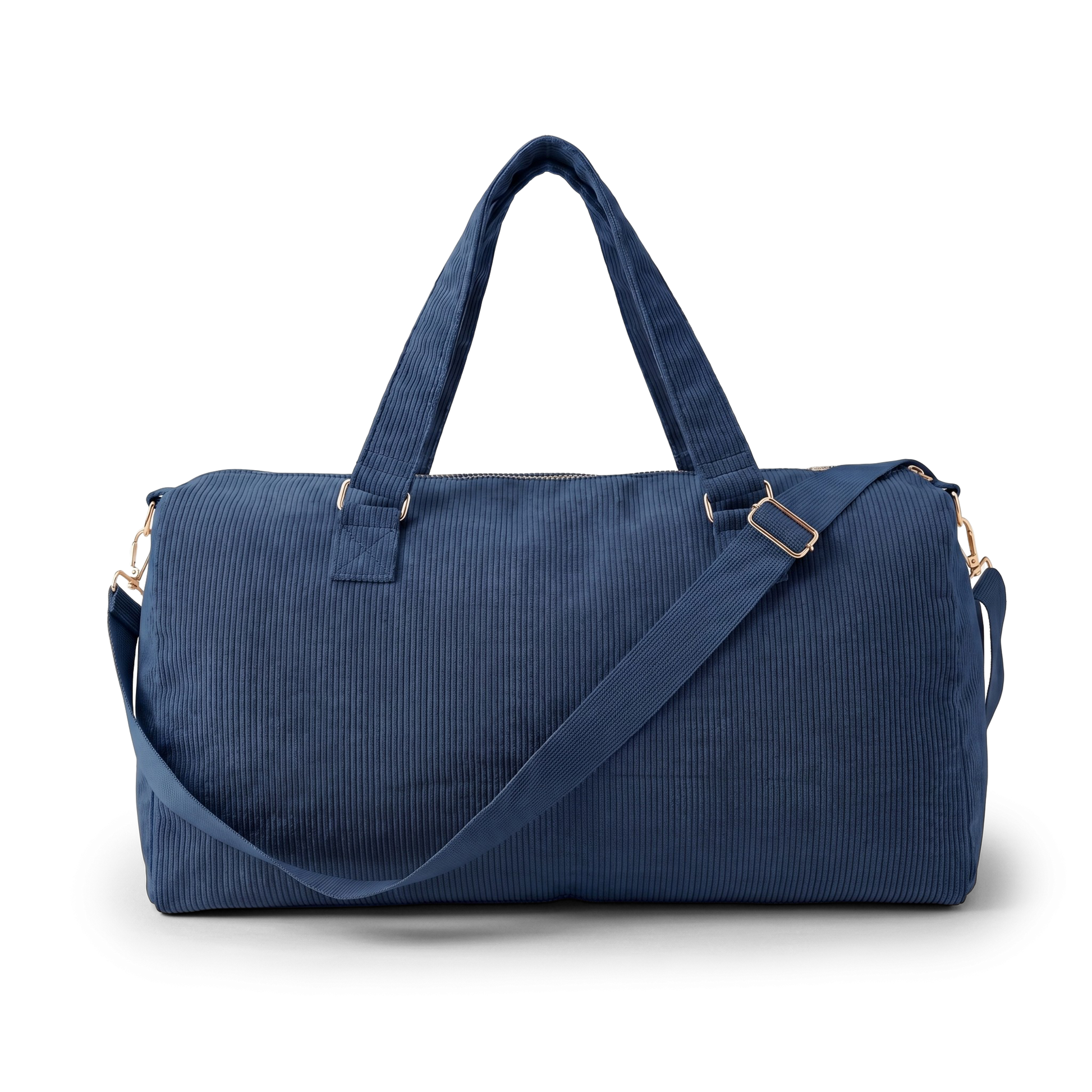 Corduroy Duffel Bag - Dark Blue