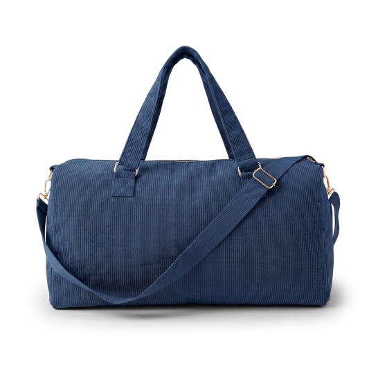 Corduroy Duffel Bag - Dark Blue