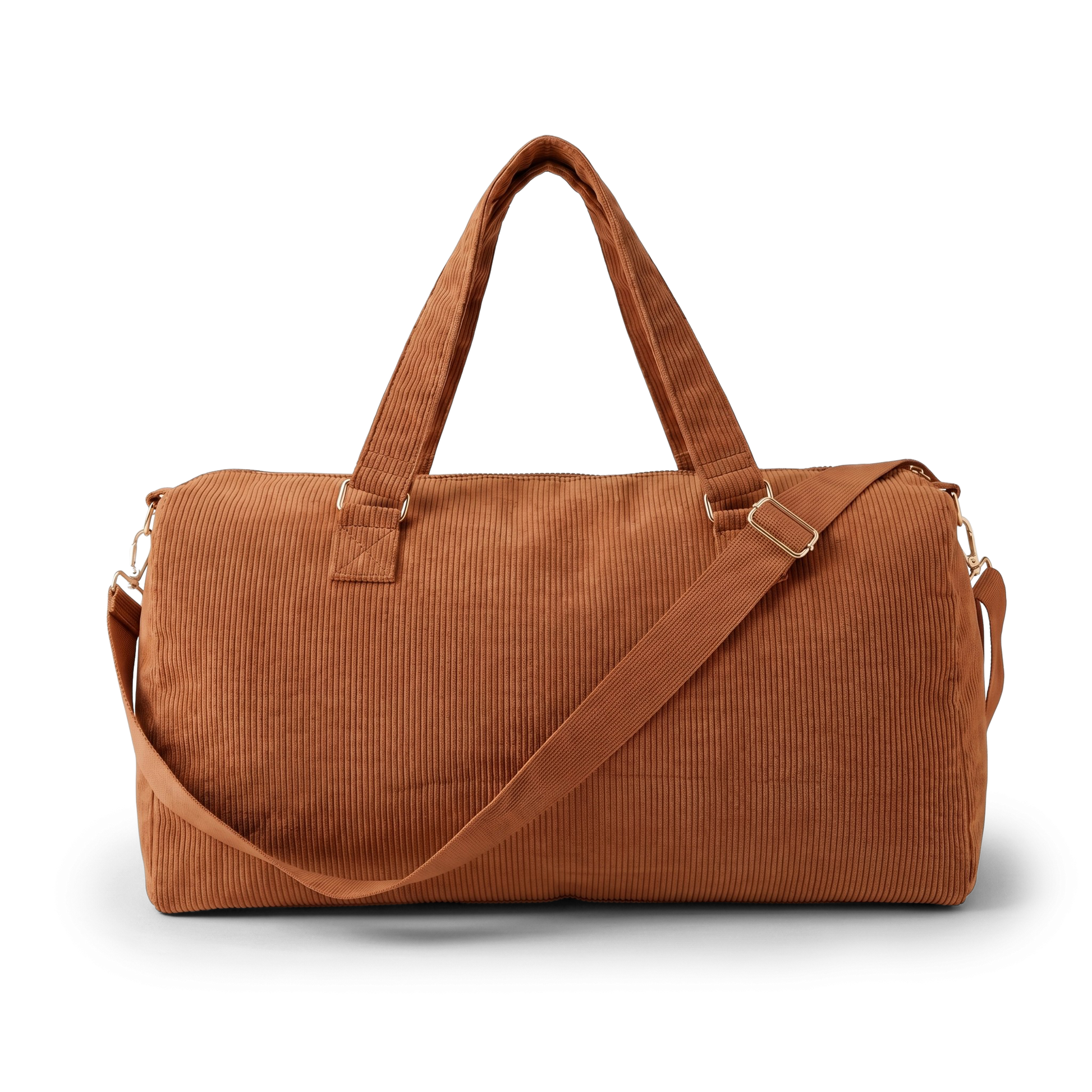 Corduroy Duffel Bag - Rust