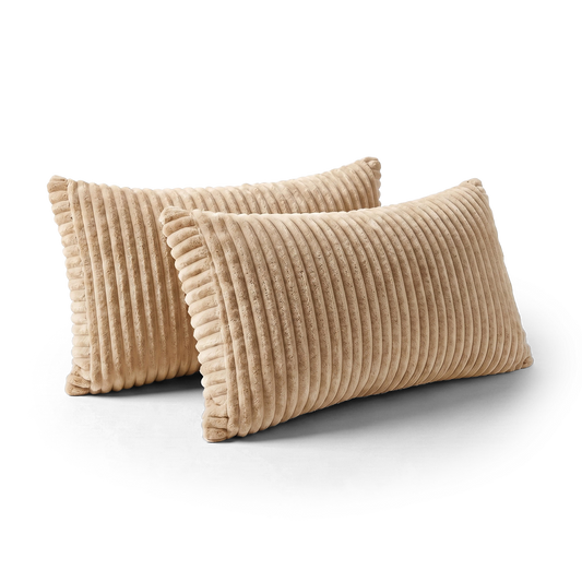 Corduroy 2pc Pillow Set - Beige
