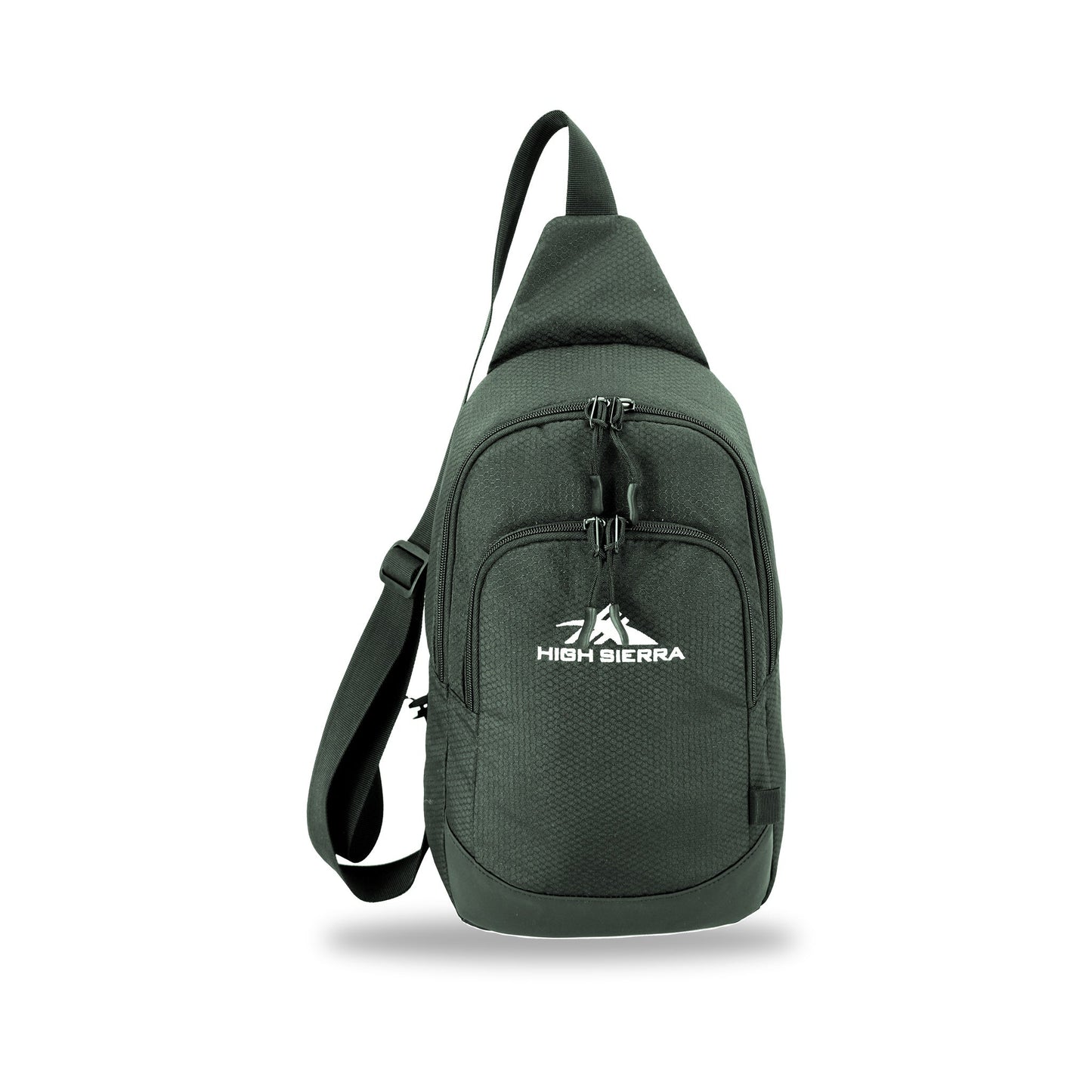 High Sierra x Atley James Honeycomb Sling Bag green - front view