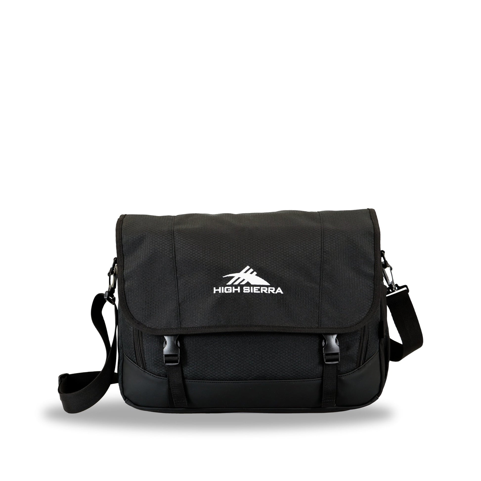 High Sierra x Atley James Laptop Messenger Bag black - front view